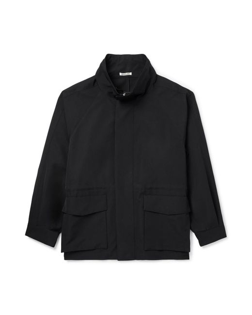 AURALEE Wool-Twill Blouson Jacket in Black for Men | Lyst