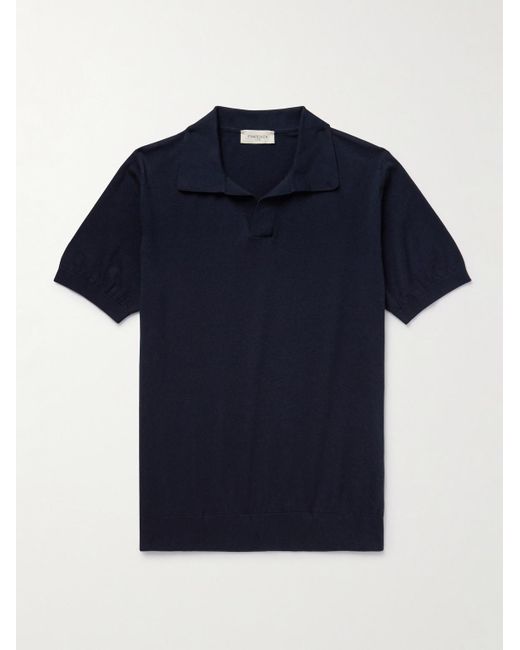 Piacenza 1733 Blue Cotton Polo Shirt for men