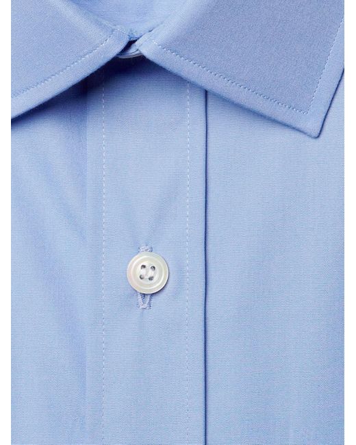 Charvet Blue Cotton Shirt for men