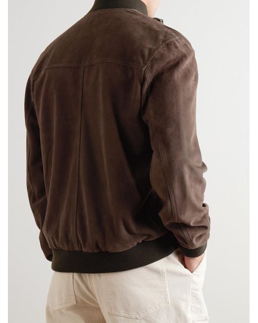 Ino Suede Jacket di Valstar in Brown da Uomo