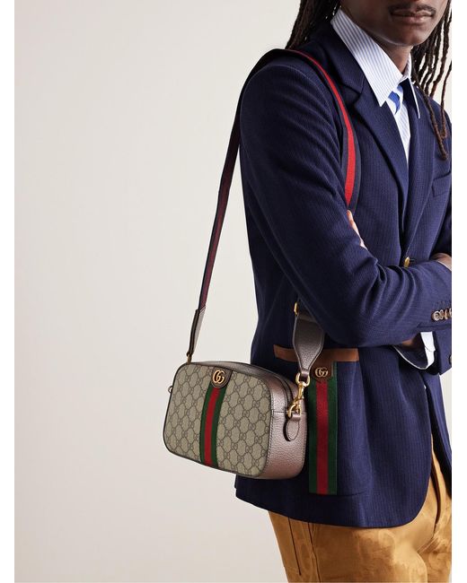 Gucci Brown Ophidia Small Crossbody Bag for men