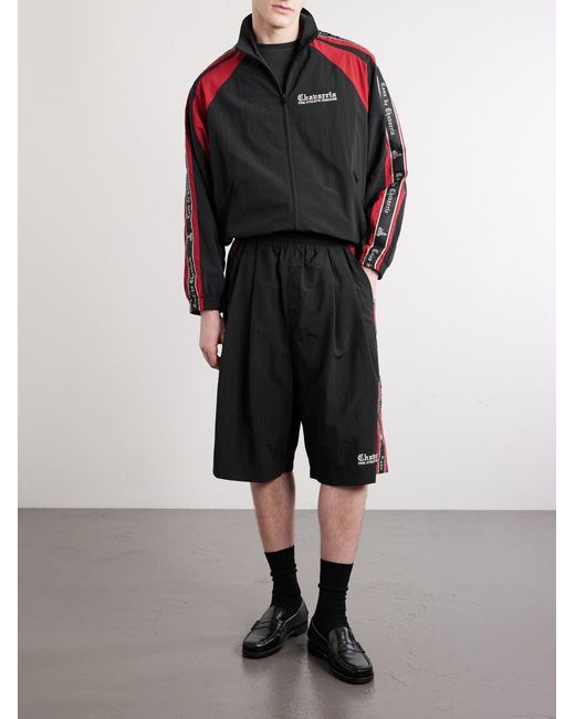 Willy Chavarria Black Casa De Chavarria Logo-detailed Shell Jacket for men