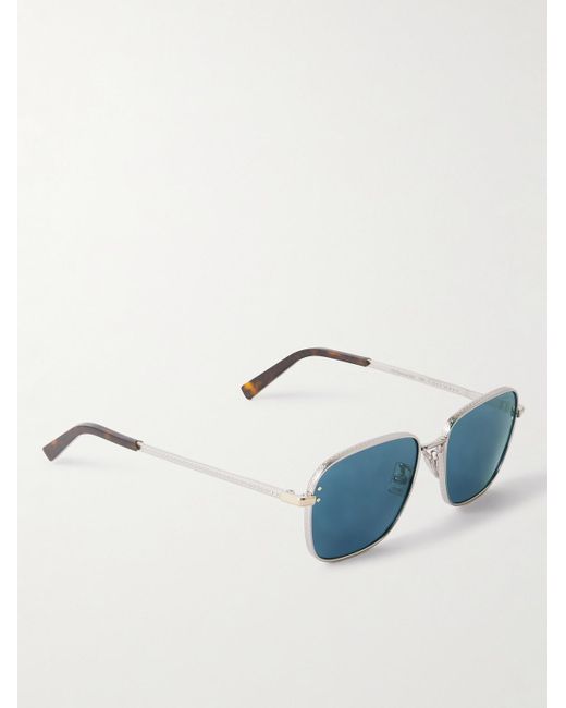 Dior Blue Cd Diamond S4u D-frame Silver-tone And Tortoiseshell Acetate Sunglasses for men