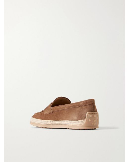 Tod's Suede Espadrilles in Brown für Herren