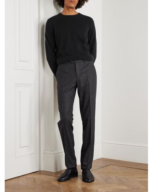 Rubinacci Black Cashmere Sweater for men