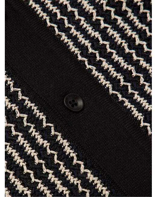 Camicia in misto cotone a righe Payton di Rag & Bone in Black da Uomo