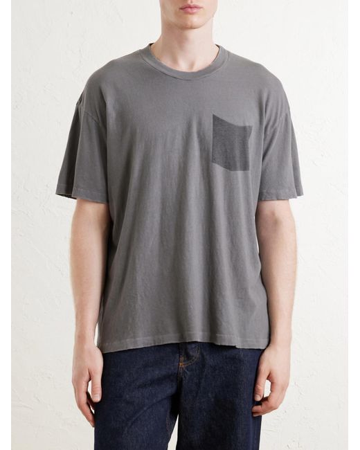 CHERRY LA Gray Printed Cotton-Jersey T-Shirt for men