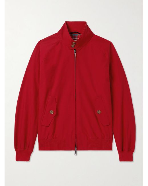 Baracuta G9 Harrington-Jacke aus einer Baumwollmischung in Red für Herren
