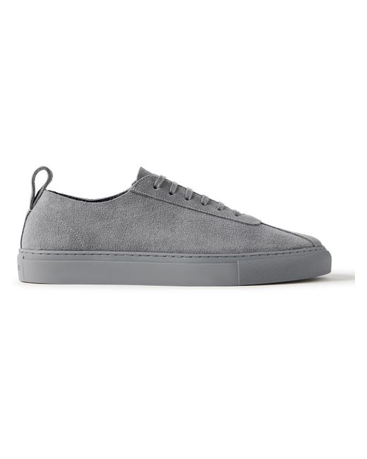 GRENSON Gray Suede Sneakers for men