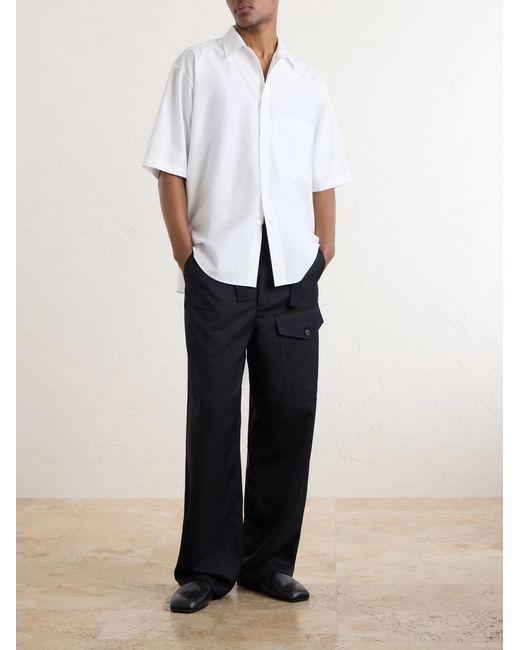 Auralee White Cotton-Poplin Shirt for men