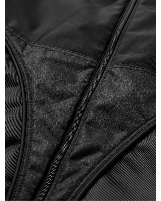 Acne Black Panelled Padded Drill And Canvas Jacket for men