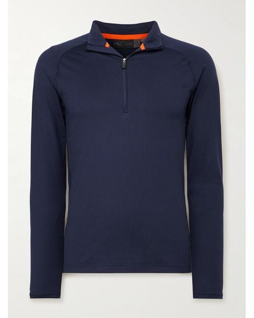 Kjus Blue Feel Stretch-jersey Half-zip Ski Mid-layer for men