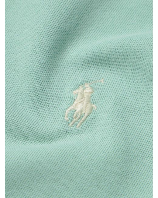 Polo Ralph Lauren Green Logo-embroidered Cotton-jersey Sweatshirt for men