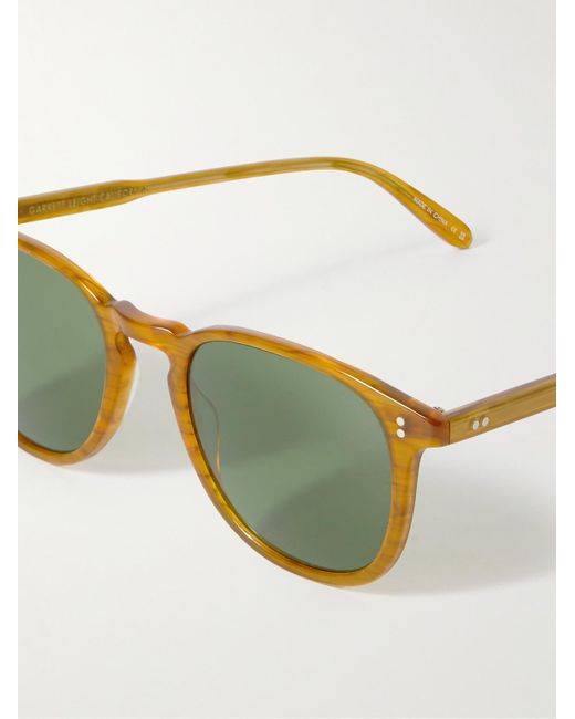 Garrett Leight Green Kinney Round-frame Acetate Sunglasses for men