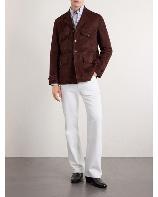 Paul Smith Brown Suede Jacket for men