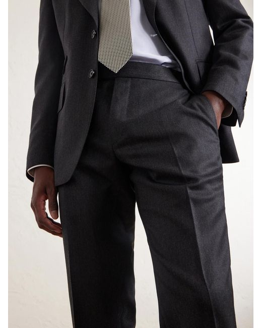 Tom Ford Blue Shelton Straight-Leg Wool-Twill Suit Trousers for men