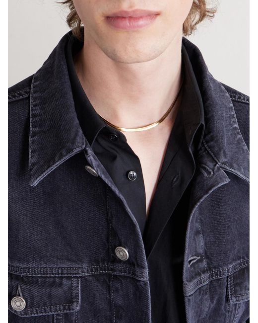 Saint Laurent Natural Gold-tone Necklace for men