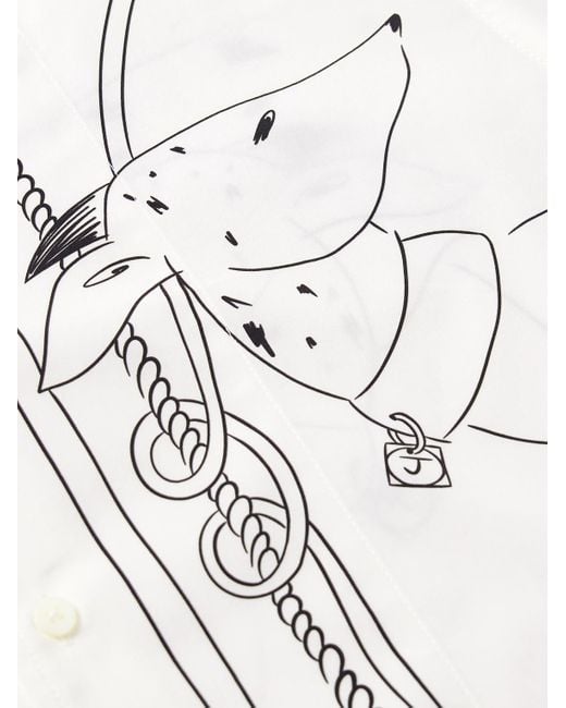 Camicia Con Stampa-Uomo di Jacquemus in White da Uomo