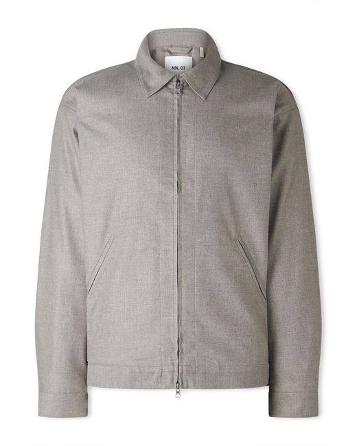 NN07 Gray Petrus 10005 Woven Jacket for men