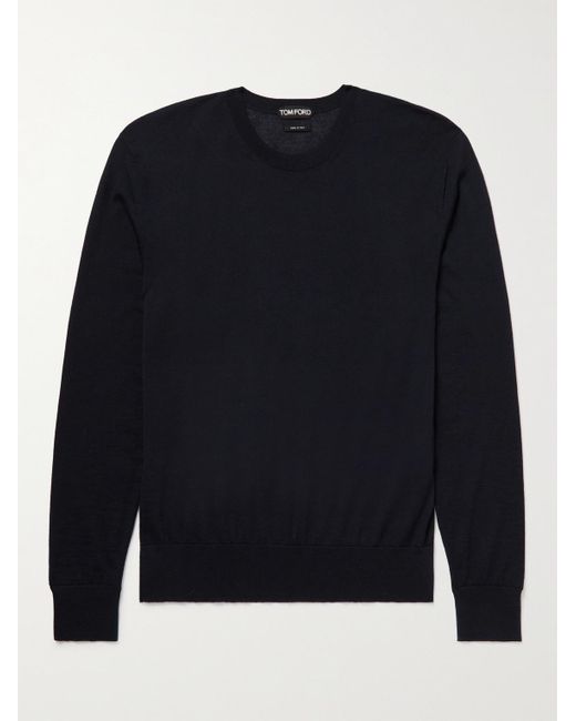 Tom Ford Blue Cashmere Sweater for men