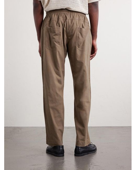 Kardo Natural Roy Straight-leg Cotton Trousers for men