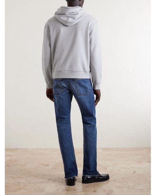 Givenchy White Logo-Embroidered Cotton-Jersey Hoodie for men