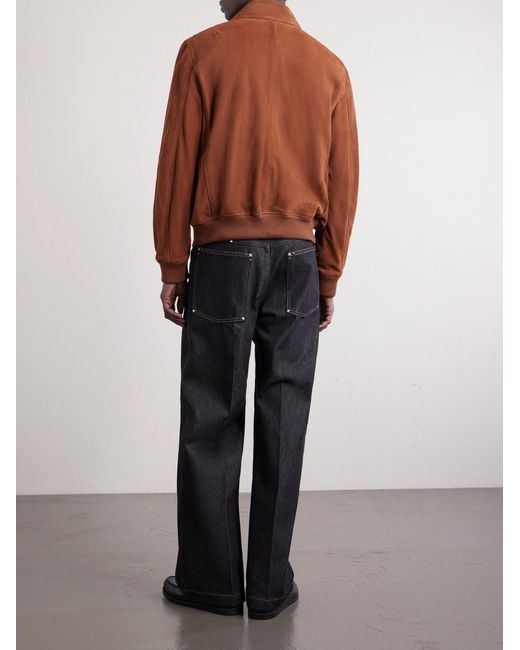 Mr P. Brown Suede Blouson Jacket for men