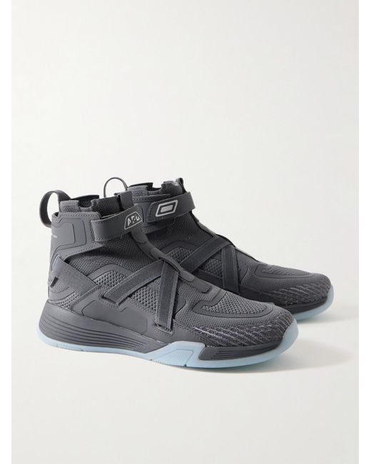Athletic Propulsion Labs Black Superfuture Rubber-trimmed Techloom High-top Sneakers for men