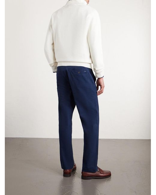 Polo Ralph Lauren Blue Straight-leg Cotton-blend Twill Trousers for men