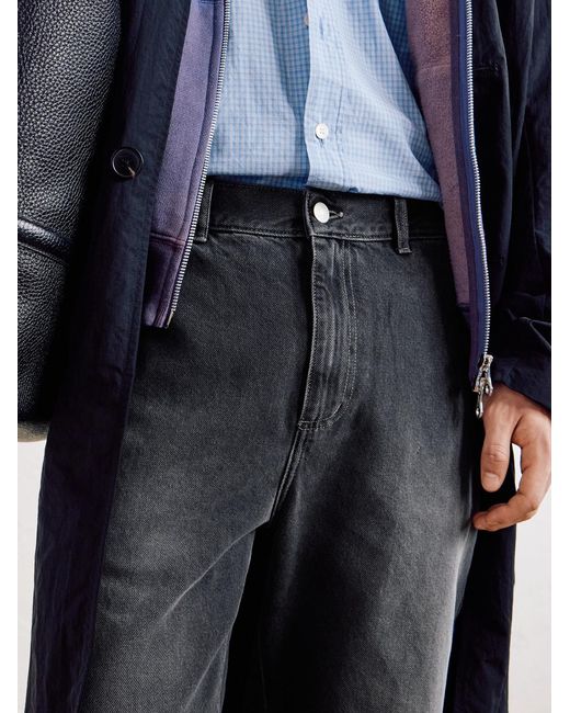 mfpen Gray Regular Straight-Leg Organic Jeans for men