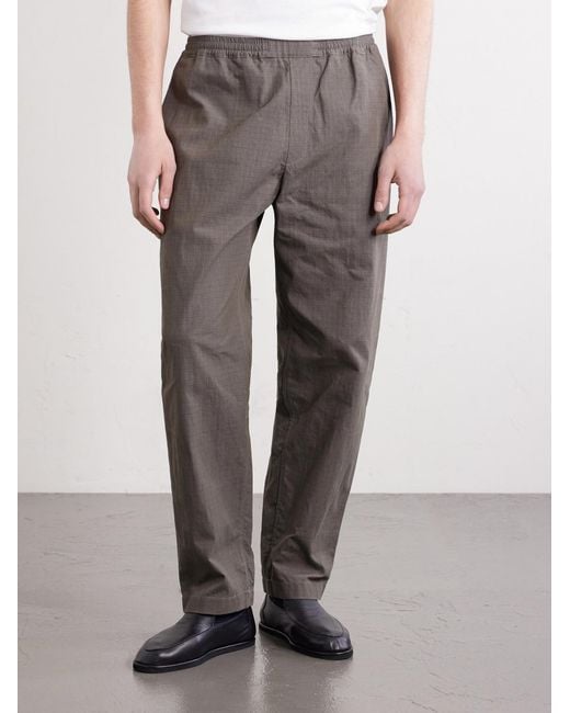 A Kind Of Guise Gray Banasa Straight-leg Cotton-blend Trousers for men