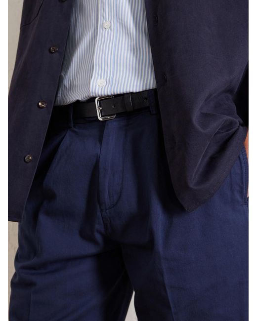 Boglioli Blue Straight-leg Cotton-blend Shorts for men