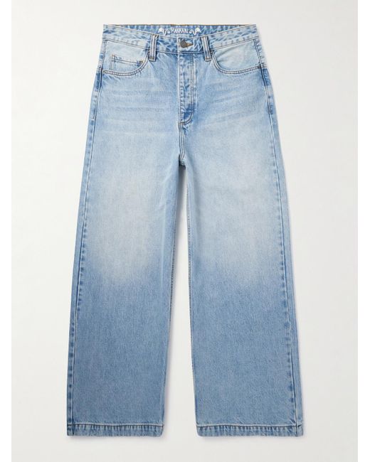 Jeans A Gamba Dritta di MANAAKI in Blue da Uomo