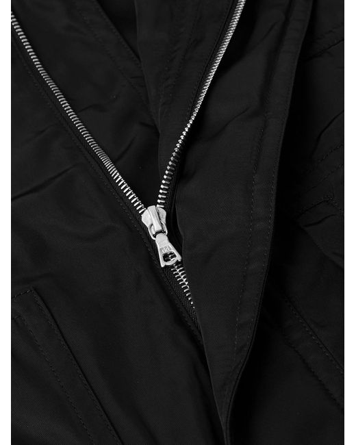 Dries Van Noten Black Tech-Twill Parka for men