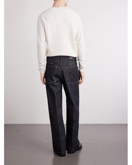 Lemaire Black Wide-Leg Organic Jeans for men