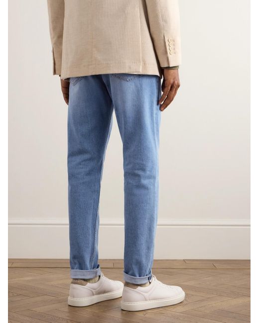 Brunello Cucinelli Blue Iconic Slim-Fit Stretch Jeans for men