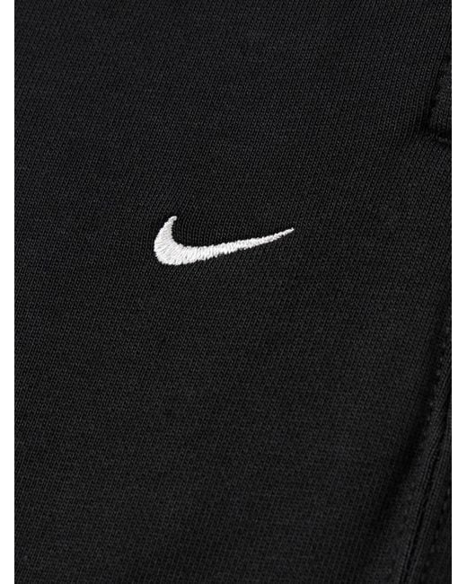 Nike Solo Swoosh schmal zulaufende Jogginghose aus Jersey aus einer Baumwollmischung mit Logostickerei in Black für Herren