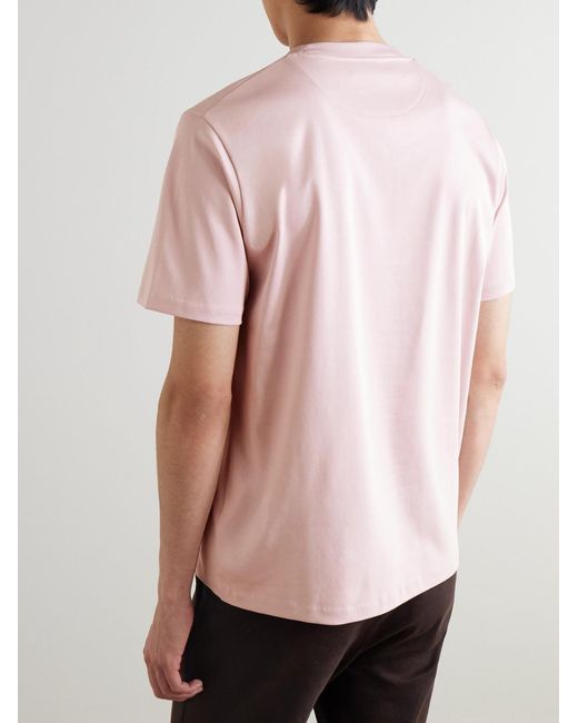 Mr P. Pink Organic And Recycled Cotton-Jersey T-Shirt for men