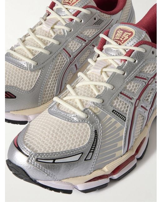 Asics Gray Gel-Kayano 12.1 Rubber-Trimmed Mesh Sneakers for men