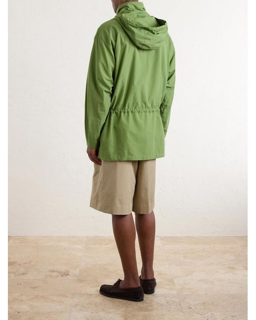 Auralee Green Cotton-Poplin Blouson for men