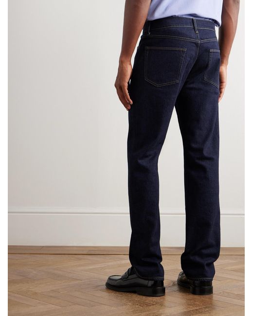 Sid Mashburn Blue Clift Slim-Fit Straight-Leg Stretch Jeans for men