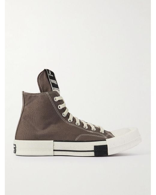 Rick Owens Converse DRKSHDW TURBODRK Chuck 70 High-Top-Sneakers aus Canvas in Brown für Herren