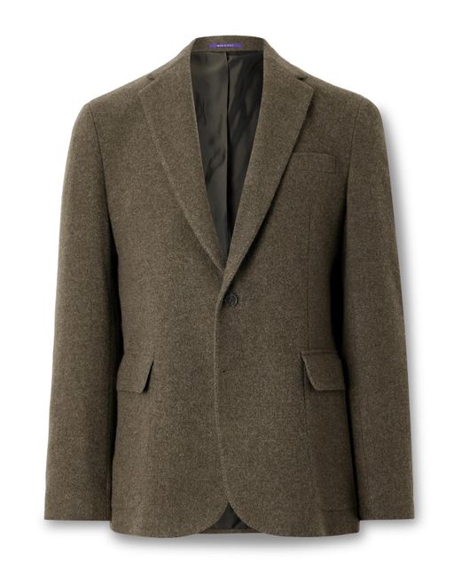 Ralph Lauren Green Hadley Brushed Cashmere And Wool-Blend Blazer for men