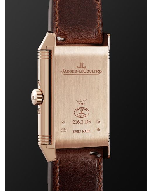 Jaeger-lecoultre Black Reverso Tribute Duoface Calendar 18-Karat Watch, Ref. Q3912530 for men