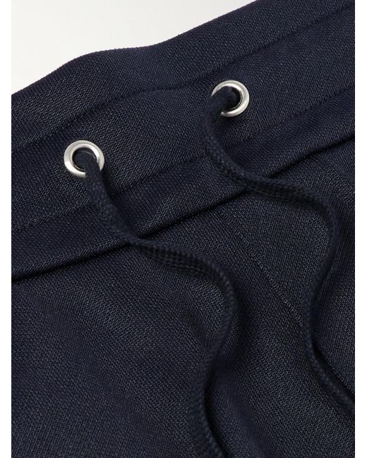 Pantaloni sportivi in jersey con righe e logo applicato PB di Balmain in Blue da Uomo