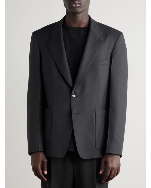 Lemaire Black Twill Blazer for men