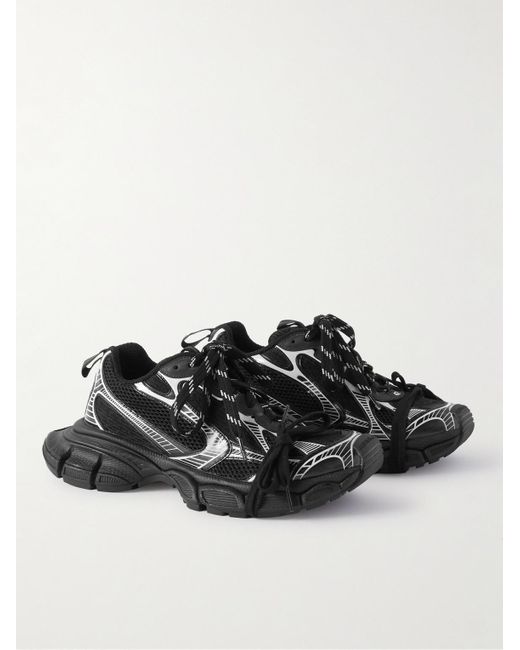 Balenciaga 3XL Sneakers aus Mesh und Gummi in Distressed-Optik in Black für Herren