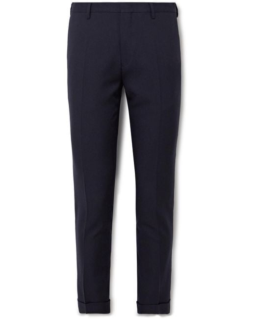 Paul Smith Blue Slim-tapered Wool Suit Trousers for men
