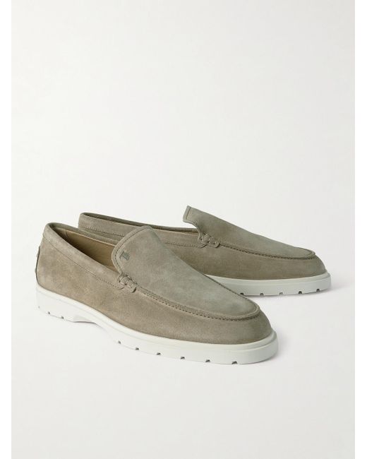 Tod's Natural Suede Loafers for men