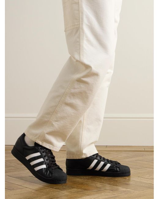 adidas Originals Superstar 82 Leather Sneakers in Black for Men | Lyst UK